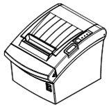 This image shows the Oracle SRP-350PlusV Thermal Receipt Printer.