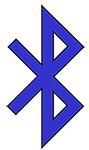 This image shows a Bluetooth symbol.
