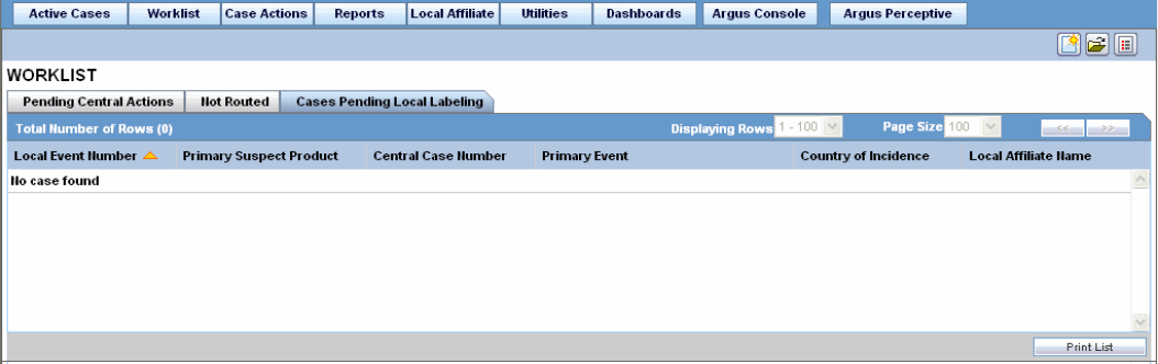 Cases Pending Local Labeling