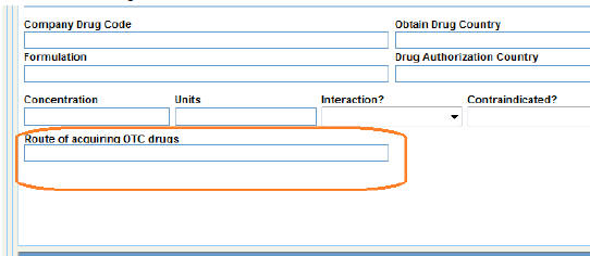 Route of acquiring OTC