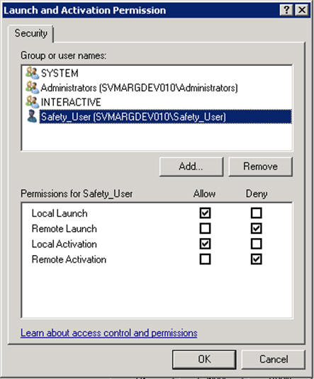 Launch and Activation Permission pop-up