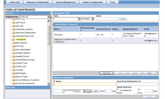 Auto Encoding dialog