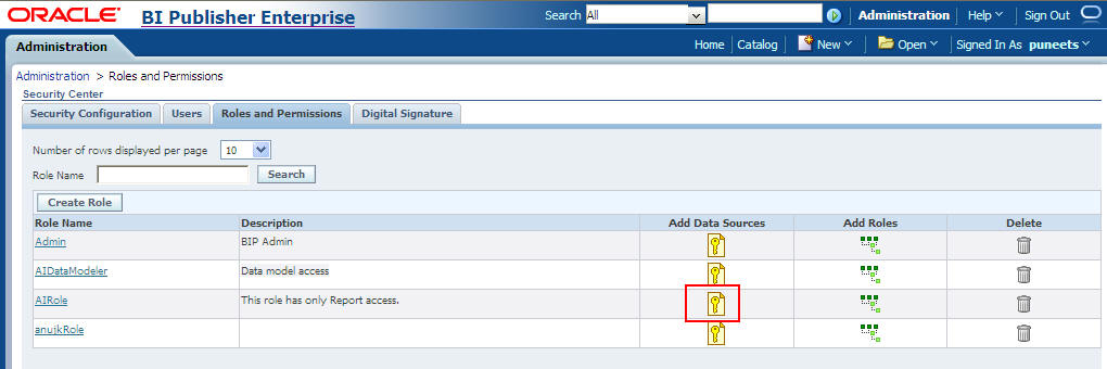 The Add Data Sources icon. The Add Data Sources icon.