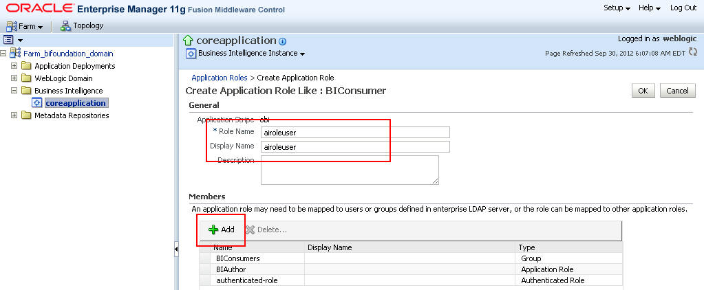 Location of Add button in coreapplication.