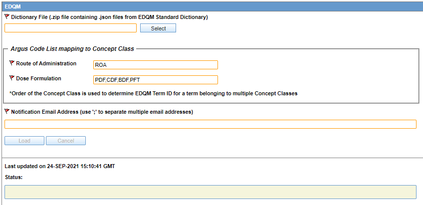 EDQM Dictionary Window Screenshot EDQM Dictionary Window Screenshot