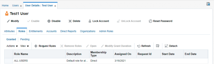 Request Roles