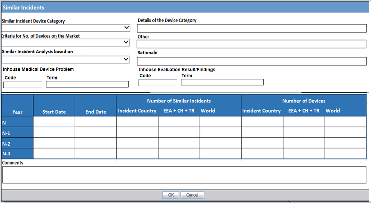 Similar incidents dialog