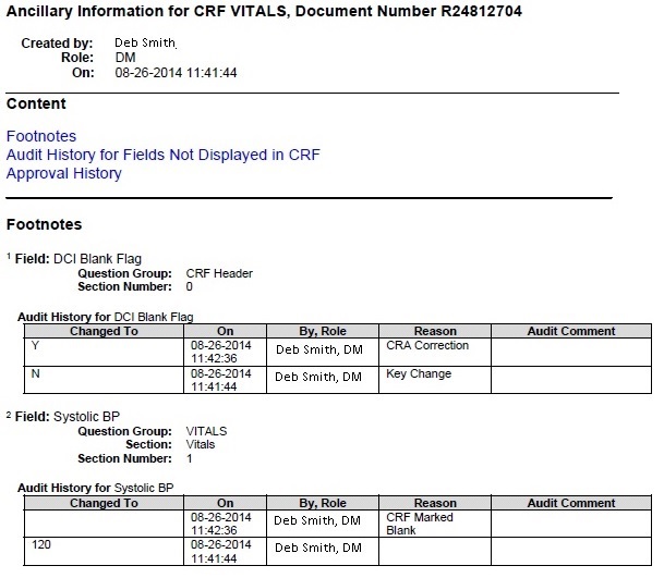 Sample Ancillary Data Page in a Patient Data Report Sample Ancillary Data Page in a Patient Data Report