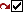 Red arrow next to the check mark