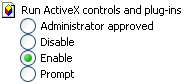 Run ActiveX