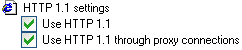 HTTP settings