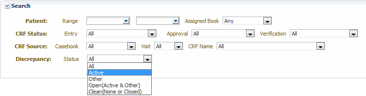 Discrepancy Search Criteria