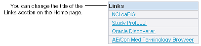 Links Section Links Section