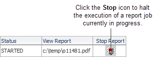 Stopping a job Stopping a job