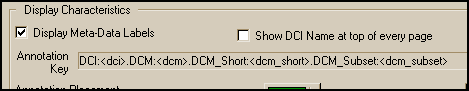 Usage of the Display Meta-Data Labels setting