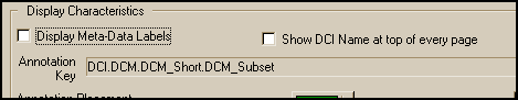 Usage of the Display Meta-Data Labels setting