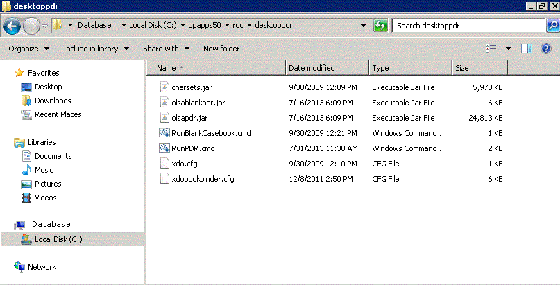 Sample PC Desktop Showing the desktoppdr Folder