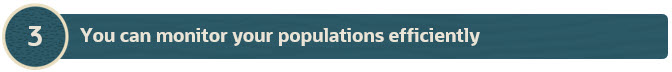 3. You can access health information to monitor your populations efficiently.