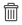 Shows a trash can
