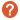 Shows red circle with a white question mark