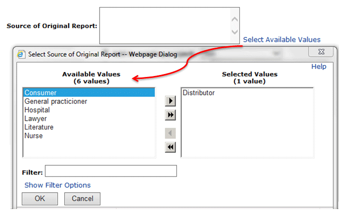 Designate the field Append-only when you add it, and provide a limited set of possible entries.