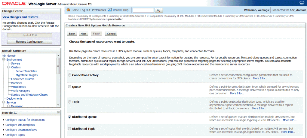 Create a New JMS System Module Resource