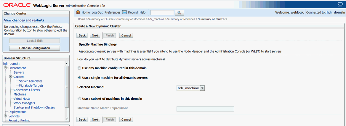 Specify Machine Bindings