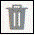 The icon shows a trash can. The icon shows a trash can.