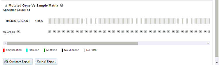 Image is a sample matrix report.