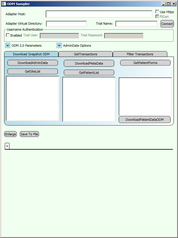 ODM Sampler tool