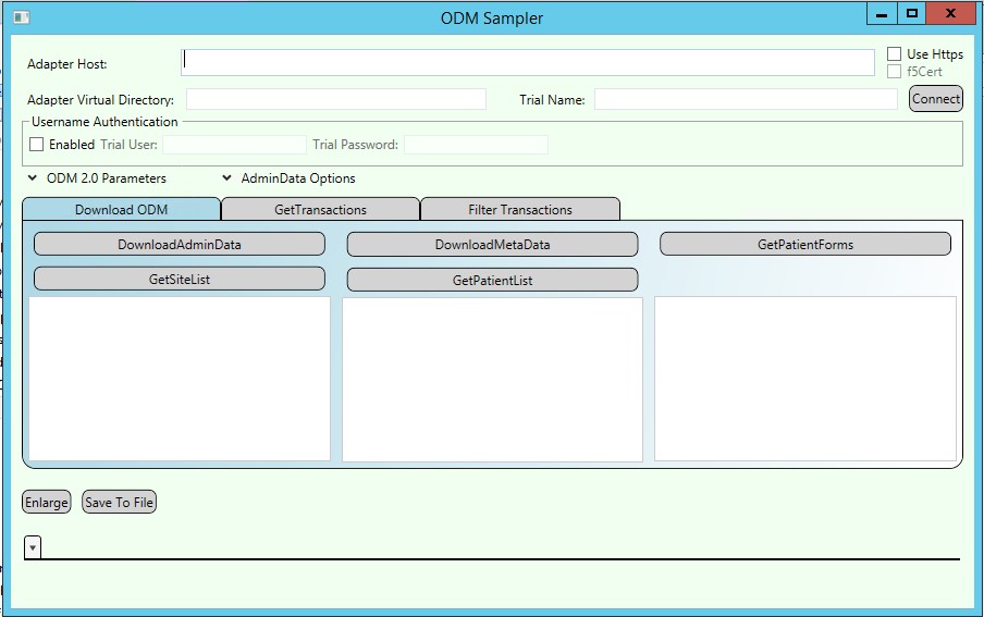 ODM Export Methods