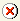 This image of the Not Ready icon is a red cross mark.