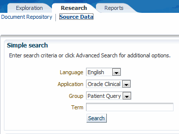 Description of "Figure 14-11 Source Data Search Window"
