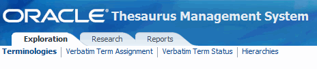 Description of "Figure 14-2 Exploration Tab Searches"