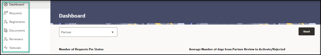 Self-Service Approval Portal menus