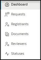 Navigation pane - Self-Service Approval Portal