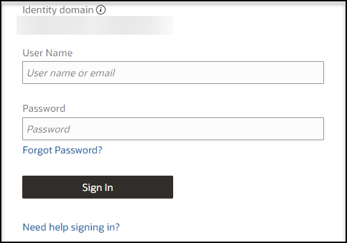 Sign In page