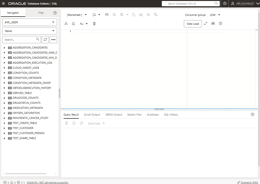 Database Actions