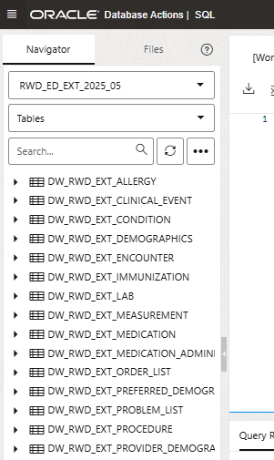 Database Actions Schema