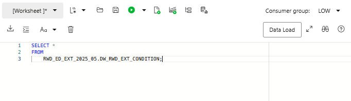 SQL Developer Worksheet