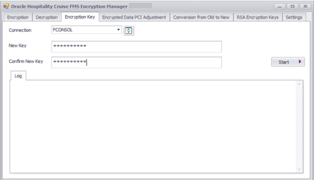 This figure shows the FMS Encryption Manager