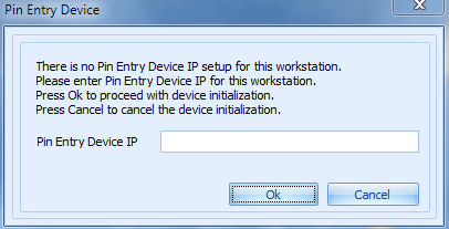 This figure shows the Advance QCI — Pin Entry Device