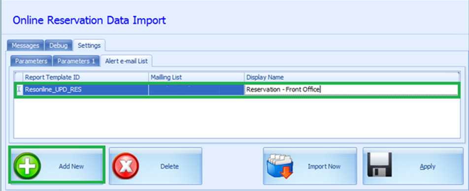 This figure shows the Email Alert Report Linking window.