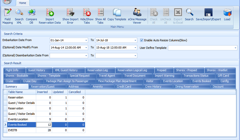 This figure shows the functions available in ResOnline Viewer, which is also the main window of the application.