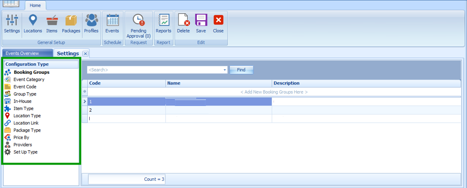 This figure shows the Configuration Type in System Setup