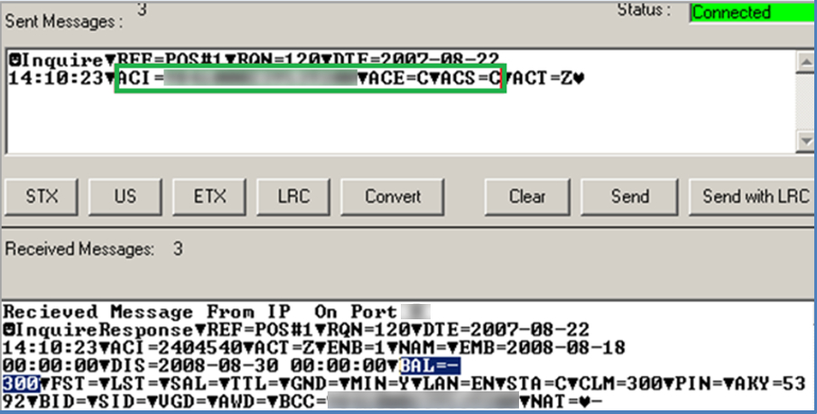 This figure shows the Gift Card Posting in Universal Interface This figure shows the Gift Card Posting in Universal Interface