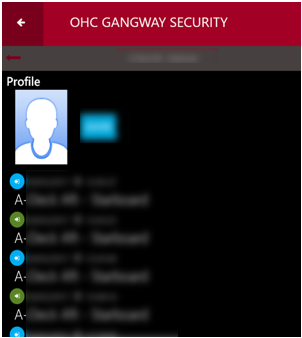 This figure shows the detailed movement view of selected profile.