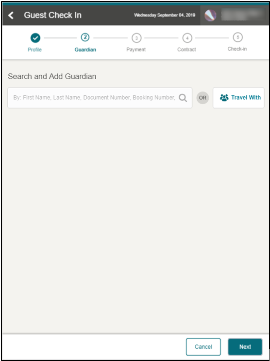 This figure shows the Search and Add Guardian page This figure shows the Search and Add Guardian page