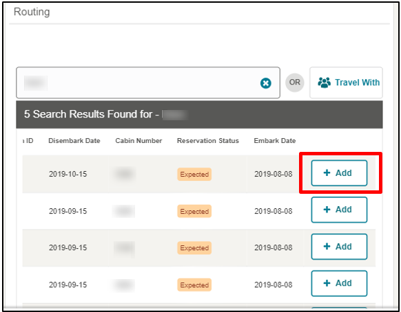This figure shows the Mobile Check-In Routing page.