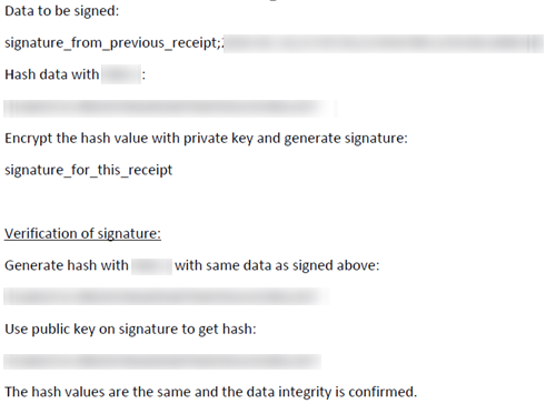 This figure shows the sample signed and verified certificate.